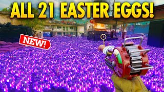 ALL 21 SIDE EASTER EGGS IN LIBERTY FALLS BLACK OPS 6 ZOMBIES [upl. by Iosep687]