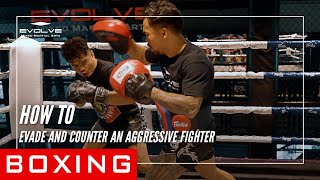 Boxing  How To Evade And Counter An Aggressive Fighter [upl. by Conchita]