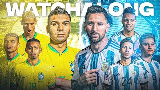 Brazil 01 Argentina FIFA World Cup 2026 Qualifiers Live Watchalong and Reaction [upl. by Niletac513]