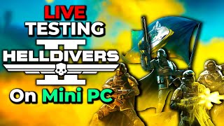 Live Testing Helldivers 2 On A Mini PC  Miniforum UM780 XTX Mini PC R7 7840HS 780M RDNA3 Graphics [upl. by Nodla943]