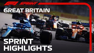 F1 Sprint Highlights  2021 British Grand Prix  Cryptocom [upl. by Ydnar246]