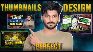 Thumbnail kaise banaen  How to Make Attractive Thumbnail for YouTube  Thumbnail tutorial photoshop [upl. by Denn248]