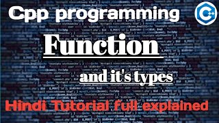 Types of Functions in C  Userdefined  Cpp Programming Tutorial in Hindi [upl. by Carisa460]