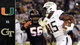 Miami vs Georgia Tech Football Highlights 2018 [upl. by Esten957]