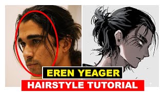 EREN YEAGER Hairstyle TUTORIAL  Attack On Titan Season 4  Eren Yeager Style  Hindi [upl. by Bois]