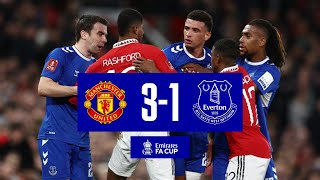 MAN UNITED 31 EVERTON  FA Cup highlights [upl. by Tterb]