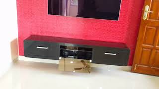 HOW TO HIDE TV WIRES excellent idea our TV unit [upl. by Assirolc]