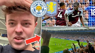 Jhon Duran Goal SENDS Aston Villa Fans Wild  Referee Controversy  Leicester 12 Aston Villa Vlog [upl. by Nirual]