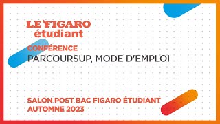 Conférences salon Post BAC  Parcoursup mode demploi [upl. by Ardnoid]