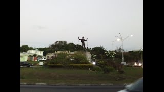 The Emancipation StatueBussa Roundabout At Haggatt Hall St Michael Barbados🇧🇧 [upl. by Aleahc]