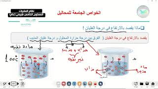 quotالخواص الجامعة للمحاليل  كيمياء 4  نظام المقررات المستوى الخامس طبيعي عام quot [upl. by Ratep]