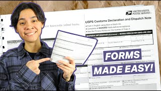 How to Fill Out a USPS Customs Form Customs Declaration and Dispatch Note [upl. by Skipton]