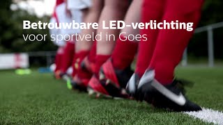 Voetbalvereniging Goes stapt over op LED sportveldverlichting [upl. by Brechtel]