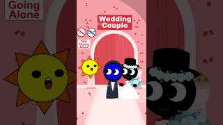 Pov Mr Sun wont let anyone go in alone to the wedding couple event  Incredibox Sprunki [upl. by Yeorgi280]