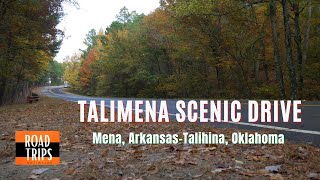 Talimena GoPro Drive 4K • Autumn Colors • National Scenic Byway [upl. by Redneval]