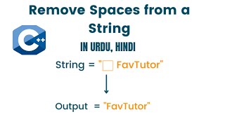 How to remove spaces from string in C in Urdu Hindi [upl. by Latyrc]