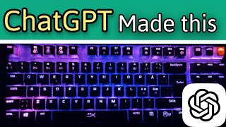 ChatGPT makes your keyboard look SICKK chatgpt chatgpt4 ai artificialintelligence rgb [upl. by Terrance]