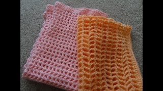 Quick Crochet Baby Blankets  Double or Triple Crochet [upl. by Nnor]