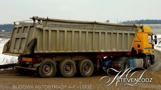 Budowa Autostrady A1 Łódź  Węzeł Brzeziny  ul Malownicza [upl. by Gotcher467]