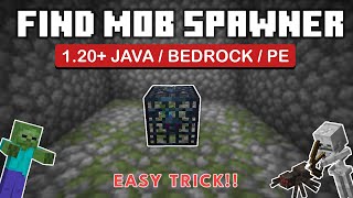 How to Find Mob SpawnerDungeons in Minecraft 120BEDROCKJAVAPE [upl. by Karoly]