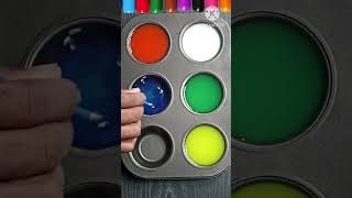 Colour mix 2 art colour colors colourmixing coloralphabets [upl. by Nairred]