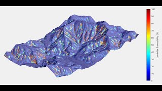 Landslide susceptibility map generated using RegionGrow3D [upl. by Adiol90]