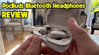 PocBuds Bluetooth Headphones Wireless Earbuds REVIEW [upl. by Nela]