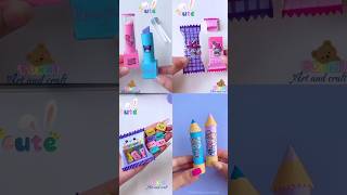 4 items DIY pencil eraser ideas shorts tonniartandcraft craft art love [upl. by Ginevra]