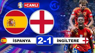 İspanya 21 İngiltere ŞAMPİYON İSPANYA  Euro 2024 Final Maçı Canlı Yayını [upl. by Eniarral]