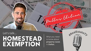 How to File Your Homestead Exemption in Dallas County DCAD [upl. by Biondo]