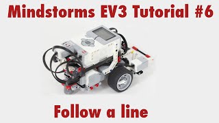 Mindstorms EV3 Tutorial 6 Use the color sensor to follow a line [upl. by Malim490]