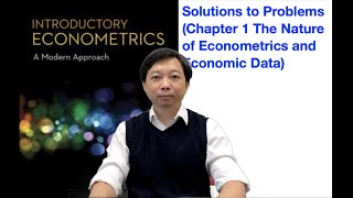 Solutions to Problems Chapter 1 Nature of Econometrics  Introductory Econometrics 2 [upl. by Adnotal351]