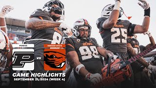 Oregon State vs Purdue Highlights  2024 Pac12 Football [upl. by Jeffie972]