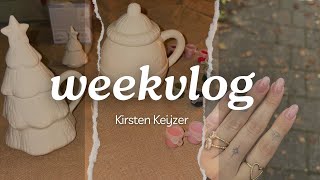 KERAMISCH SCHILDEREN NIEUWE NAGELS amp ETEN MET VRIENDINNEN  WEEKVLOG  KIRSTEN KEIJZER [upl. by Amalita923]