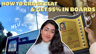 how to crack CLAT and get above 95 in boards together [upl. by Ytissahc246]