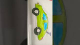 drawing art easydrawing fypシ゚viral car 3k view ♥ 😍 👌 ✨ ❤ [upl. by Aiasi459]