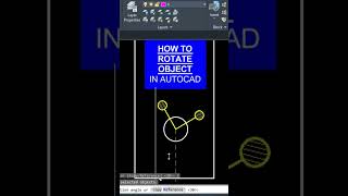 HOW TO ROTATE OBJECT IN AUTOCAD  AUTOCAD IN HINDI  AUTOCAD FULL COURSE FOR BEGINNERS [upl. by Eintrok]