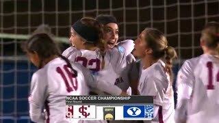 NCAA Womens Soccer Opening round Santa Clara vs BYU Highlights [upl. by Annaoj]