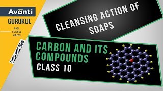 Cleansing action of soap  Soaps and Detergents  Carbon and its Compounds Class 10 [upl. by Ettesus]