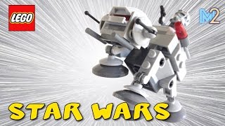 LEGO Star Wars Microfighters ATAT Review LEGO 75075 [upl. by Hinson]