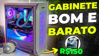 Melhores Gabinetes Gamer Custo Benefício Baratos de 2024 c fans Minimalista Aquário e Bonito [upl. by Alial]