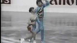 Gautier amp Dalongeville FRA  1988 World Jrs Ice Dancing Free Dance [upl. by Lasala684]