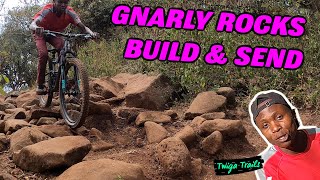 Build amp Ride Gnarly Rock Garden MTB Sends [upl. by Maegan]