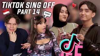 HER RANGE IS MENTAL 🤩 Waleska amp Efra react to SING OFF TIKTOK SONGS PART 14 ft Eltasya Natasha [upl. by Anawal]