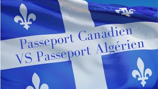 Passeport Canadien VS Passeport Algérien [upl. by Allbee]