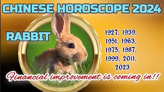 RABBIT 2024 CHINESE HOROSCOPE financelove career feng shui lucky number ampcolor and more [upl. by Gonzales]