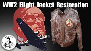 WW2 Flight Jacket Restoration [upl. by Norrag]