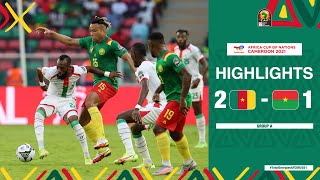 Cameroon 🆚 Burkina Faso Highlights  TotalEnergiesAFCON2021  Group A [upl. by Brick]