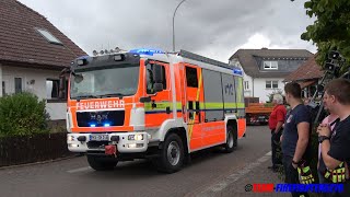 Licht und Feuer  Verkehrsunfall zwischen PKW und LKW Einsatzübung der FF Nidderau und Schöneck [upl. by Conah933]