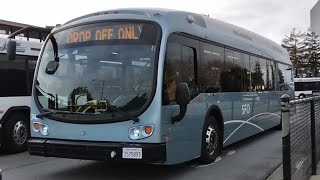 Go SFO Shuttle 2019 Proterra Catalyst BE40 741 at Hayward BART [upl. by Ddarb]